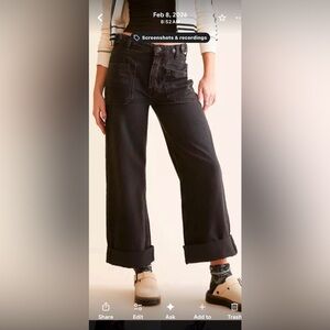 Free People Palmer Cuffed Jean Women Jeans in Outspace Size 30